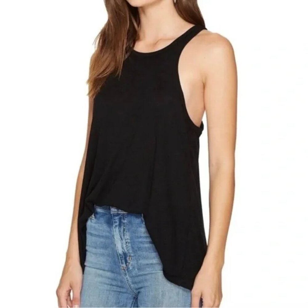 Free People Intimately Black Swing Racerback Tank Top Beach Summer Classic Sz M